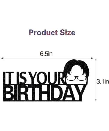 Anxdh It Is Your Birthday cake topper office theme birthday party supplies decoration - Buy Online on GoSupps.com