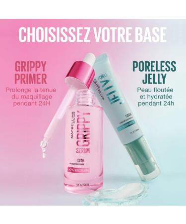 MAYBELLINE NEW YORK - Poreless Jelly - Base De Teint Floutante - Floute & Hydrate Pendant 24H* - Texture Gel Ultra-Fra che - 2 % De Niacinamide - Technologie Water Jelly - Sans Effet Gras - 30 ml - Buy Online on GoSupps.com