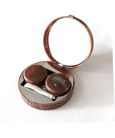 Lurrose Contact Lens Container Set - Creative Wooden Case for Colored Lenses - Travel Sleeve 7.5x7.5cm - Best for International Shipping - Buy Online on GoSupps.com