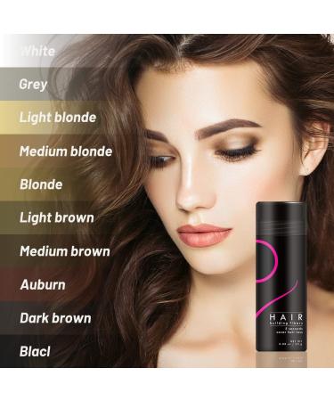0.88oz Hair Building Fibers for Thinning Hair & Bald Spots - Instantly Thicker Hair Filler for Men & Women - Light Brown - Buy Online on GoSupps.com