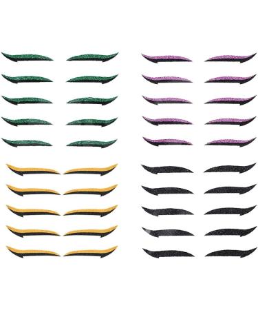 Glitter Eyeliner Stickers Instant Eyeliner Stickers Self-adhesive Eye Line Strip Sticker Eye Makeup Tool Waterproof Eyeliner Stickers style 2 - Buy Online on GoSupps.com