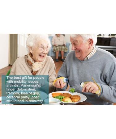 Feeding Assist Tableware Disabled Auxiliary Fork Training Aids for Elderly Patients Utensil Angled Spoon and Fork Self Eating - Buy Online on GoSupps.com
