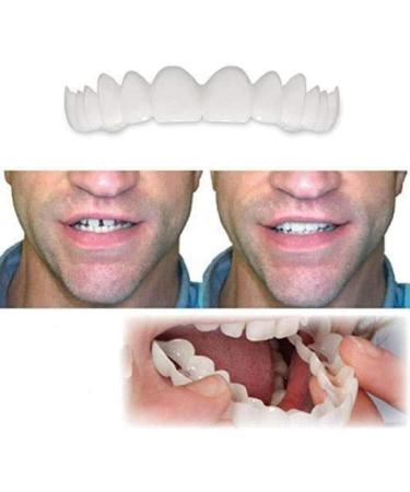 Buy 2 Pairs of Cosmetic Dentures - Instant Veneers & Temporary Teeth for Perfect Smile | Comfortable Fit - Buy Online on GoSupps.com