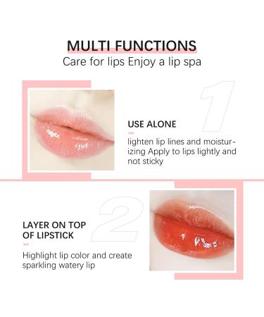 DAGEDA Tinted Lip Oil - Hydrating and Plumping Lip Gloss for Nourishing Glossy Lips (Color A) - Buy Online on GoSupps.com