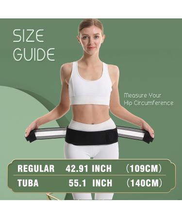 Sacroiliac SI Belt for Men & Women | Breathable Non-Slip Support Brace for Sciatica Pelvic & Lumbar Pain Relief | 43 Inch - Purple - Buy Online on GoSupps.com