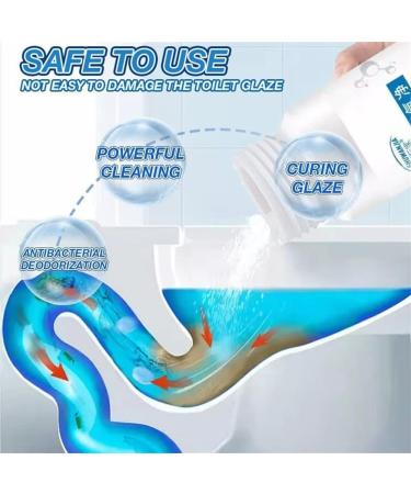 Toilet Active Oxygen Agent-250g New Splash Toilet Cleaner Foam Powder Multifunction Powerful Pipe Dredging Agent Suitable for Cleaning Toilet Drains No Peculiar Smell - Buy Online on GoSupps.com