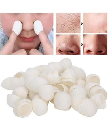 60 Natural Silk Ball Cocoons for Blackhead Removal Facial Cleaning & Skin Care Massage - Buy Online on GoSupps.com