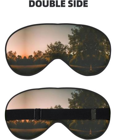 Landscape Trees Soft Sleep Eye Mask Female Breathable Eye Patch Perfect for Travel and Relaxation - Buy Online on GoSupps.com