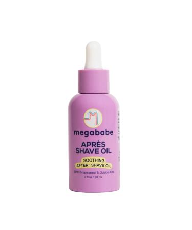 Megababe Apr s Shave Oil | Soothing After-Shave Oil | with Grapeseed & Jojoba Oils | 2 fl oz