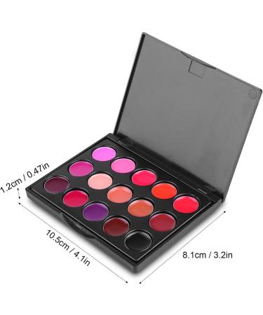  G n rique Waterproof Lip Gloss Palette - 15 Piece Lipstick Set Pigment-Rich Formula Long Lasting Finish Silky Matte Texture | Professional Makeup Palette for Coll - Buy Online on GoSupps.com
