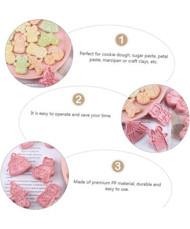 Zerodeko 1 Biscuit Mold Fudge Animal Crackers Pasties Cake Mold Baking Cookie Mold Three-Dimensional Stamp 3D 7.6x5cm Pink - Buy Online on GoSupps.com
