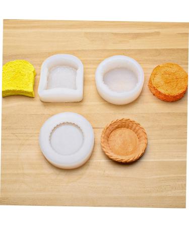 Zerodeko 2pcs Cake Mold Chocolate Making Egg Tart Candy Baking Accessories Muffin Baking Molds Silicone Bakeware Ice Ball Mold Candle Molds Baking Supplies Cake Pie Silica Gel White Fluffy White 9X8X2.6CM - Buy Online on GoSupps.com