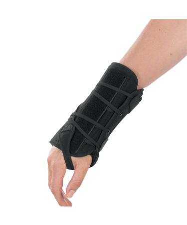 BREG '10057 Brace Orthopedic Universal Right Wrist Dual Lacing Contoured Palmar Stay Apollo