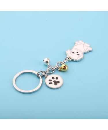 Ensianth Dog Keychain - Perfect Gifts for Dog Lovers | Puppy Paw Print Keyring for Dog Owners | Bichon Fris Accessories - Buy Online on GoSupps.com