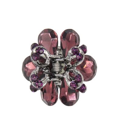 Carede Rhinestone Butterfly Claw Hair Clips Pack of 6 - Crystal Bow Hair Jaw Clip Barrettes for Girls & Women - Mixed Colors - 1.2 inch - Buy Online on GoSupps.com