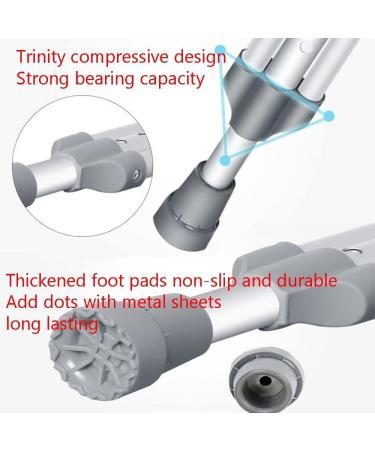 Adjustable Underarm Crutches Medical Lightweight Crutches Stainless Steel Adult Walking Crutches Comfortable Handle Pads (Color : Single Size : Medium) anniversary Lucky Star Selfless dedication Single Small - Buy Online on GoSupps.com