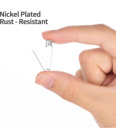 A+DAY Small Safety Pins 1.0 Inch (26mm) Size 0 - 300-Count Nickel Finish - Buy Online on GoSupps.com