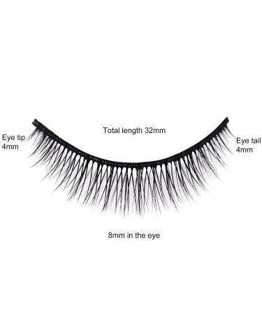 5Pcs 8mm Short False Mink Lashes - Natural Eye-Enlarging Fake Lashes for Women - Perfect Fit & Lightweight Extensions - Buy Online on GoSupps.com
