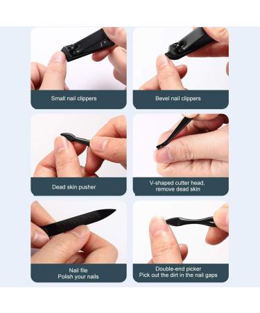 Pedicure Tool Set Nail Clipper Set High Hardness Pedicure Knife Set Good Toughness Stainless Steel for Nail File Will Polish and Trim Nail Edge for Home Salon - Buy Online on GoSupps.com