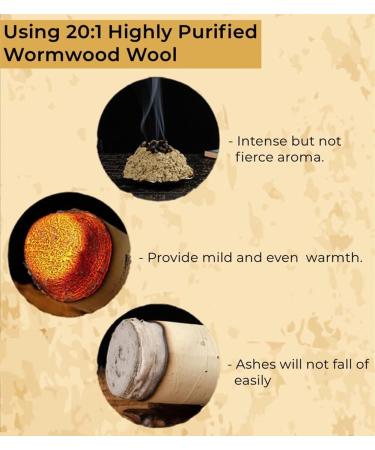 10 Moxa Sticks for Beginners - Daily Moxibustion Rolls for Improved Blood Circulation & Health Care - International Shipping Available - Buy Online on GoSupps.com