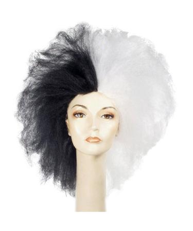 Morris Costumes Extra Large Kruell Wig Black and White