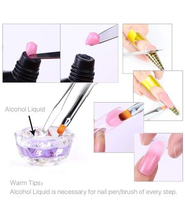 N+A Dual-Ended Stainless Steel Polygel Brush & Picker - 2 in 1 Gel Nail Tool for PolyGel & Acrylic Nails Extension (Black) - Buy Online on GoSupps.com