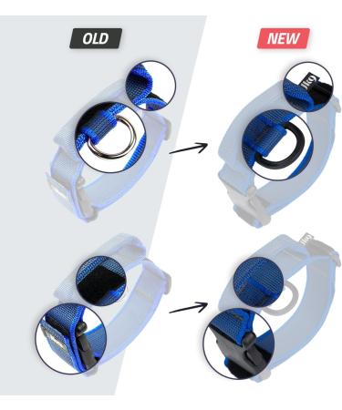 Julius-K9 Color & Gray Collar with Handle Safety Lock & Interchangeable Patch 40mm (38-53cm) - Orange Gray - Buy Online on GoSupps.com