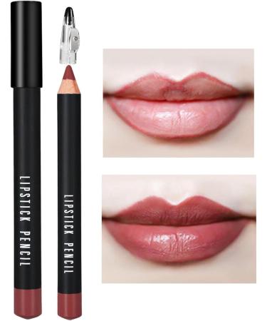  LINGJIONG 2 long-lasting matte lip pencils with high color payoff - Waterproof - Easy to apply - For everyday wear weddings travel - Buy Online on GoSupps.com