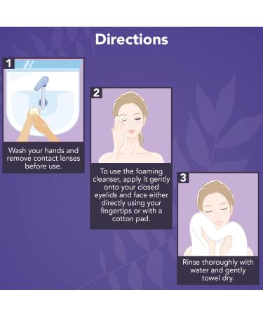 NOVEHA Lavender & Tea Tree Oil Eyelid Foaming Cleanser | Hydrating Hypoallergenic Daily Soap for Eyelashes Demodex & Eye Irritations | 3.38 fl oz (100ml) - Shop Internationally - Buy Online on GoSupps.com