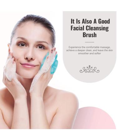 Ithyes Silicone Body Scrubber Exfoliating Body Brush For Men Women Lathers Well Easy to Clean More Hygienic Shower Scrubber For Body Face Scrubber For Sensitive Skin Body Buffer 1 Pack (Cyan) - Buy Online on GoSupps.com