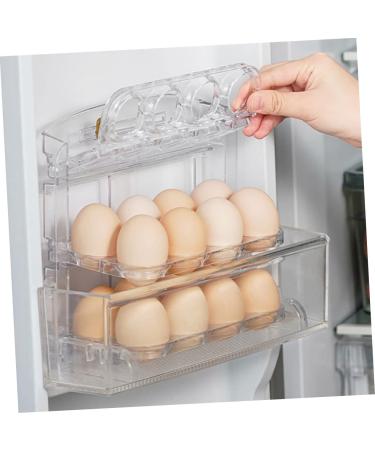 Plastic Egg Holder 3pcs Egg Storage Box Eggs Refrigerator Egg Holder Egg Tray Kitchen re-usable - Buy Online on GoSupps.com