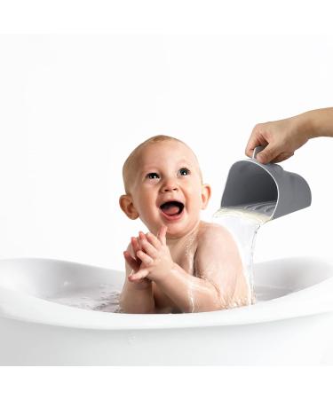GanEn Baby Bath Rinse Cup - Cute Frog Shape Hair Shampoo Rinser for Toddlers (Grey) - Buy Online on GoSupps.com