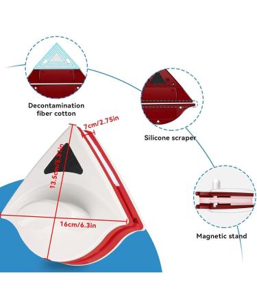 Upgrade Mupgrade Magnetic Window Cleaner Sofenthiss Double Side Magnetic Window Cleaner Magnetic Window Washer Adjustable For High Rise Window Cleaning (Double-layer-22mm Red) Double-layer-22mm Red - Buy Online on GoSupps.com