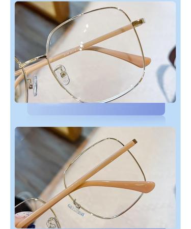 Fuqinqingoz Oversized Square Blue Light Blocking Reading Glasses - C5 +100 Size Clear View Flat Light Mirror - Buy Online on GoSupps.com