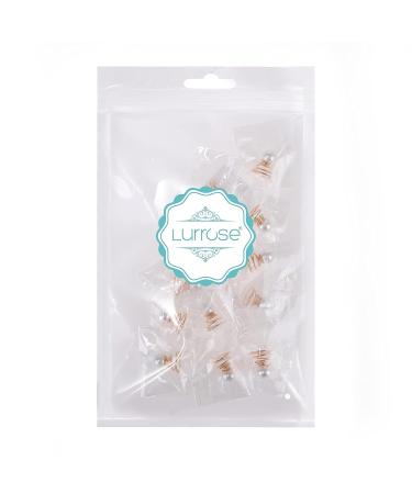 Lurrose 12pcs Golden Pearl Spiral Hair Pins for Wedding Prom Party - Bridal Hair Clips - Buy Online on GoSupps.com