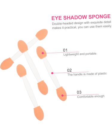 Balacoo 100pcs Double Ended Eyeshadow Brush Makeup Sponges Mini Eyeshadow Eyeshadow Makeup Tool 6cm 6.5x1.3cm White - Buy Online on GoSupps.com