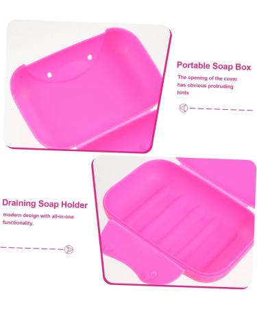 Ciieeo 2 Pcs Draining Soap Holder Travel Bar Soap Holder Pink Bathroom Accessories Soap Dish Case Sealable Containers Portable Soap Dish Bar Soap Storage Red Take a Bath Soap Dispenser - Buy Online on GoSupps.com