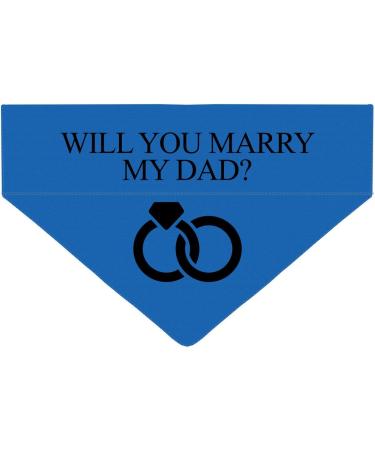 Personalized Dog Hollow - Marry My Daddy Triangular Cloth for Pets - Unique Collar Accessory - Buy Online on GoSupps.com