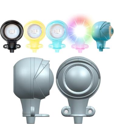 Cooo Croc Lights: RGB Color LED Rechargeable Floodlights - 2Pcs Superbright Shoe Headlights for Croc Charms, High Lumen Camping & Dog Walking Accessories - Blue - Buy Online on GoSupps.com