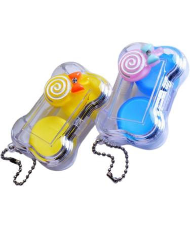 Solustrie Contact Lens Case - Travel-Friendly 6-Sentence Lens Holder & Storage for Outdoor Use | Invisible Plastic Frame - Buy Online on GoSupps.com