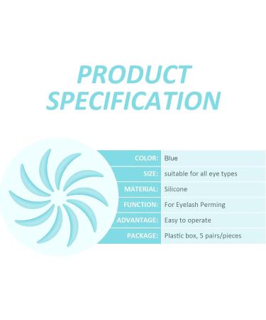 PERMANIA Reusable Lash Lifting Shield Pads Silicone Lash Shields for Bottom Lashes Reusable Lash Lifting Shield | Cruelty-Free | for a Lower Lash Lift and Lower Lash Tint Christmas Gifts - Blue - Buy Online on GoSupps.com