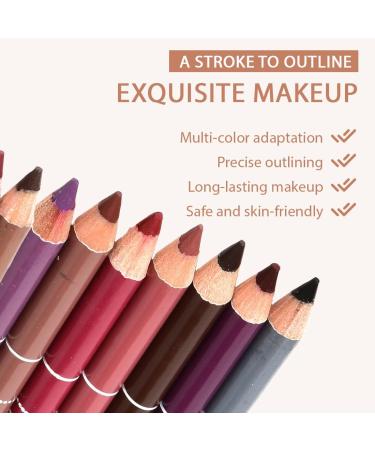 YE2504Y1chunxian11 Lipliner 12 pieces waterproof waterproof with matte finish longlasting full texture lip contour stick for ideally defined lips - Buy Online on GoSupps.com