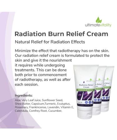 Radiation Burn Relief Cream 6oz - Natural Organic Calendula Based Cream for Radiation Patients - Lavender Scented - Paraben & Phthalate Free - Buy Online on GoSupps.com