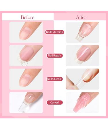 BORN PRETTY Non Stick Nail Gel - Pink Solid Builder Gel for Extensions & 3D Nail Art | UV/LED for DIY & Salon Use - Buy Online on GoSupps.com