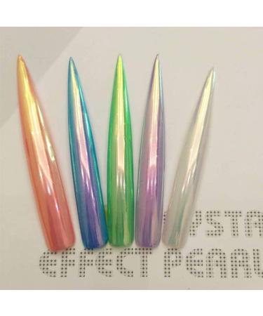 Holographic Nail Glitter Powder - Rainbow Neon Colors 3D Manicure & DIY Nail Art Accessories - Buy Online on GoSupps.com