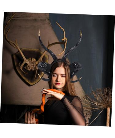 GALPADA Claw Headband Cosplay Horns Ram Horns Cosplay Halloween- Hair Band Horn Headband Cosplay Headband Funny Headband Halloween Hair Band Cosplay Goat Horns Hairband One Size Black - Buy Online on GoSupps.com