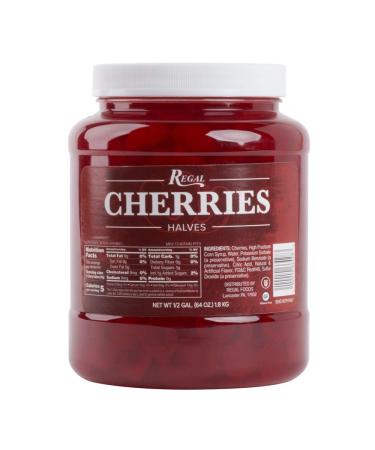 Regal Maraschino Cherry Halves - 1/2 Gallon