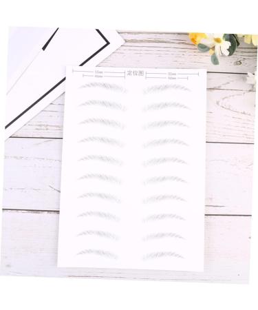 Balacoo 4 Sheets Pairs Black Makeup Artificial Eyebrow Patch Brow Tatoo Eyebrow Stickers Eyebrows 3d Make up - Buy Online on GoSupps.com