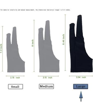 Asonen Artist Gloves for Drawing 4 Pack - Two-Fingered Graphics Tablet and Paper Sketching Gloves - Universal for Right and Left Hands - Buy Online on GoSupps.com