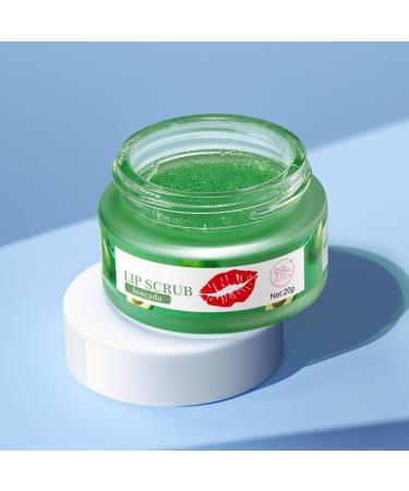 Avocado Lip Scrub 20g - Natural Lip Exfoliator and Hydrator for Soft Brightened Lips | Lip Care with Avocado Extract for Gentle Exfoliation and Hydration | Lip Scrub Exfoliator for Smoother Lips - Buy Online on GoSupps.com